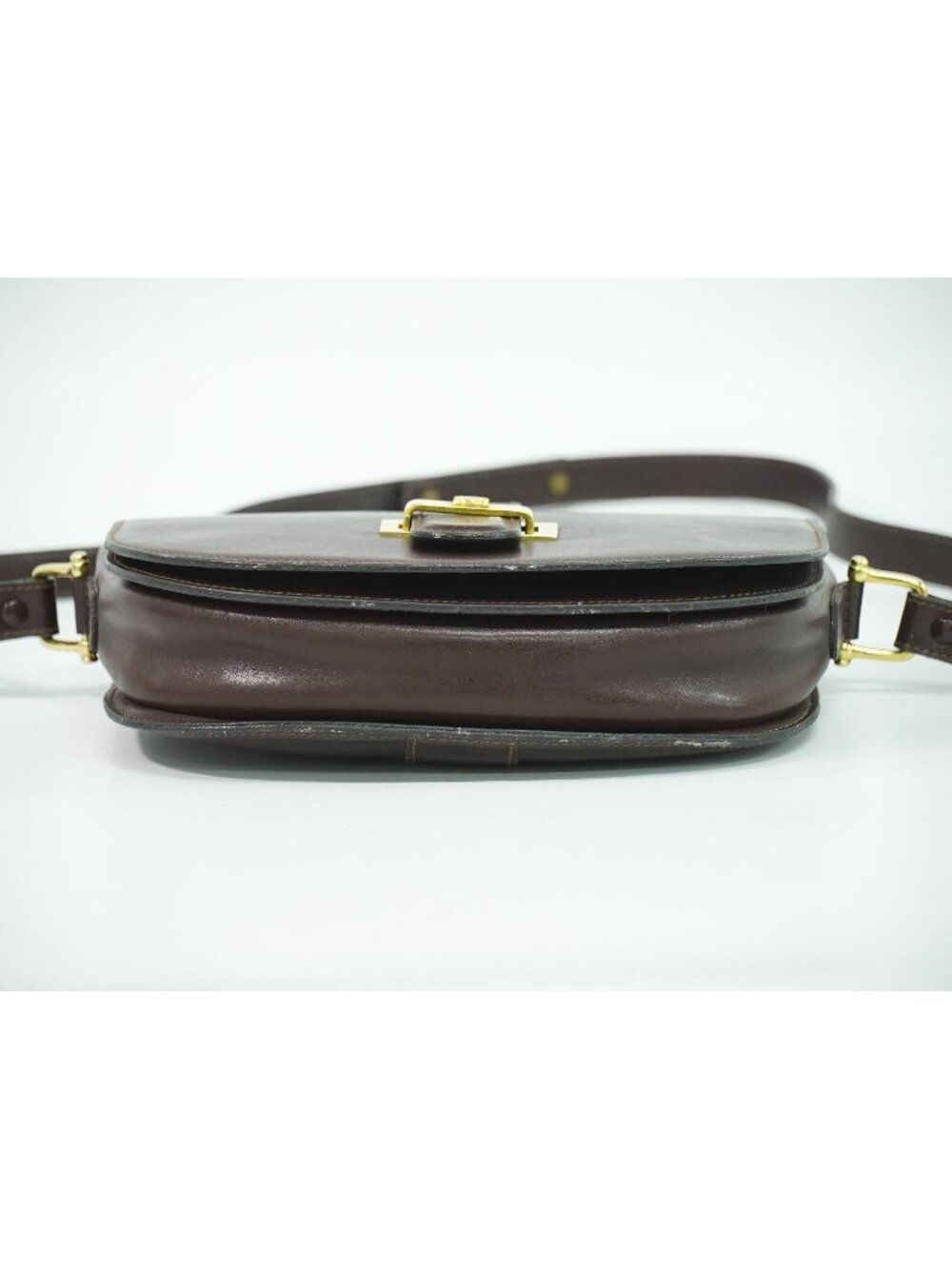 Celine Leather Shoulder Bag Pochette Brown - Picture 3 of 9
